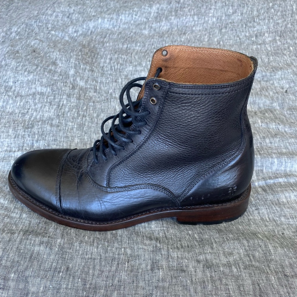 Frye combat / hiking boots. Like new. Only worn a handful of times.